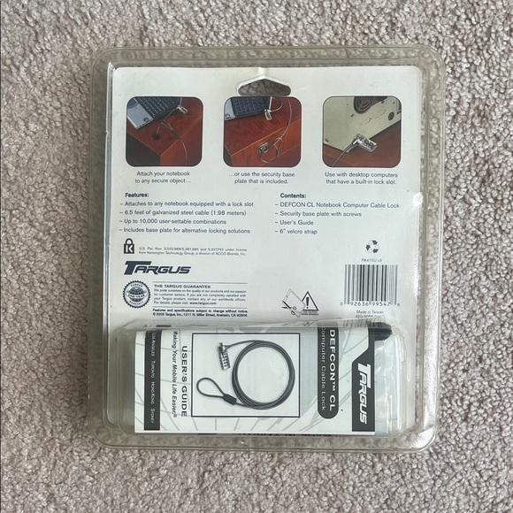 Targus DEFCON CL Cable Lock - Gray - Picture 2 of 3